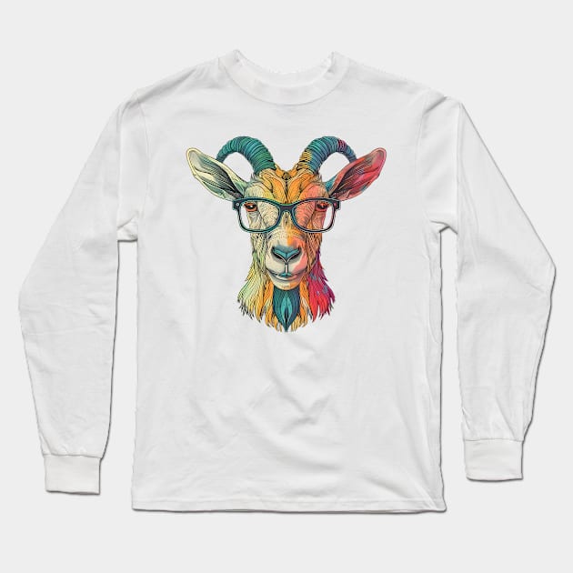 Glorious Goat: The Wise Wanderer Long Sleeve T-Shirt by Carnets de Turig